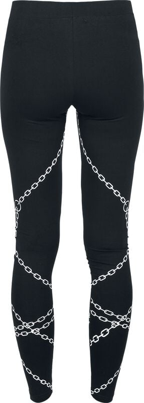 Gothicana By Emp "Enchained Leggings" Leggings Black By Heartless
