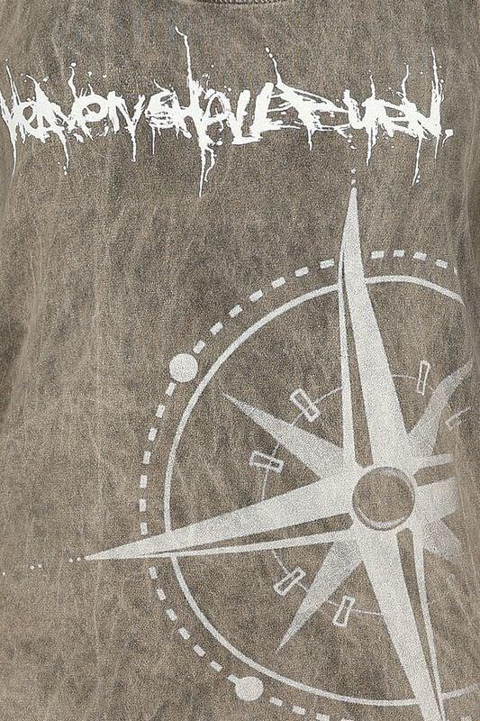 Gothicana By Emp "Endzeit Kompass" Top Brown By Heaven Shall Burn