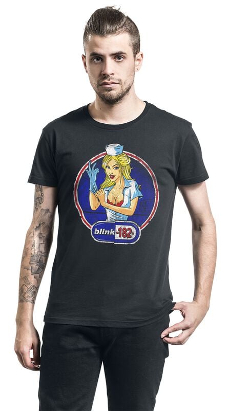 Gothicana By Emp "Enema Nurse" T-Shirt Black By Blink-182