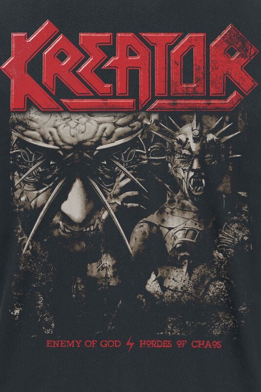 Gothicana By Emp "Enemy Of Chaos" T-Shirt Black By Kreator