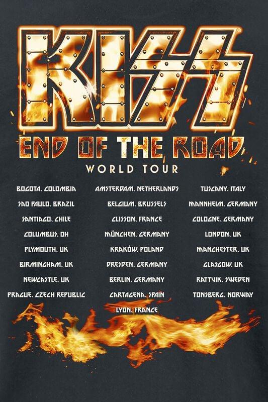 Gothicana By Emp "EOTR Tour 2023 On Fire" T-Shirt Black By Kiss