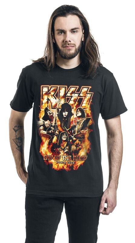Gothicana By Emp "EOTR Tour 2023 On Fire" T-Shirt Black By Kiss