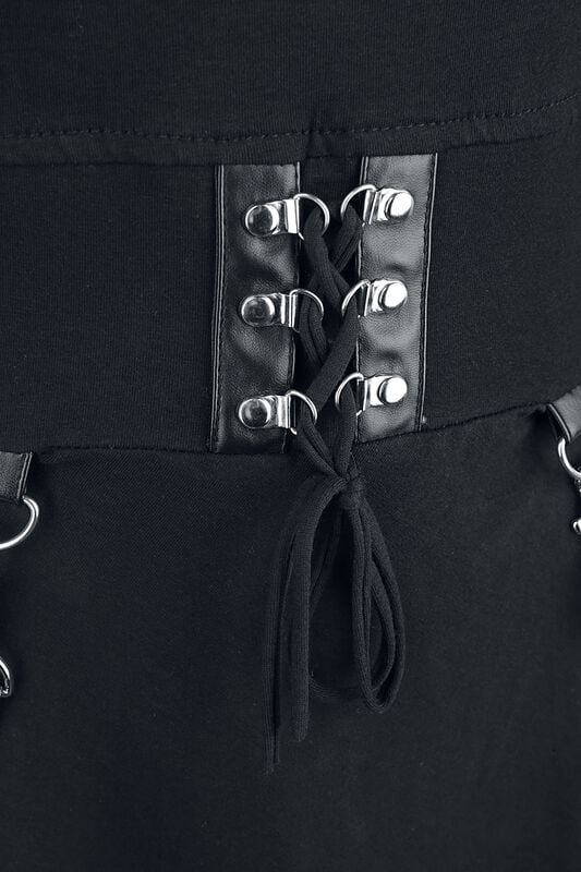 Gothicana By Emp "Eranthe Dress" Midi Dress Black-grey By Heartless