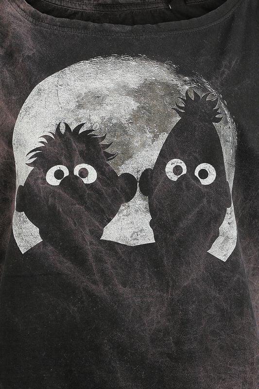 Gothicana By Emp "Ernie And Bert - Moonlight" T-Shirt Grey By Sesame Street
