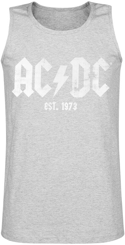 gothicana by emp "Est. 1973" Tanktop mottled light grey by AC/DC