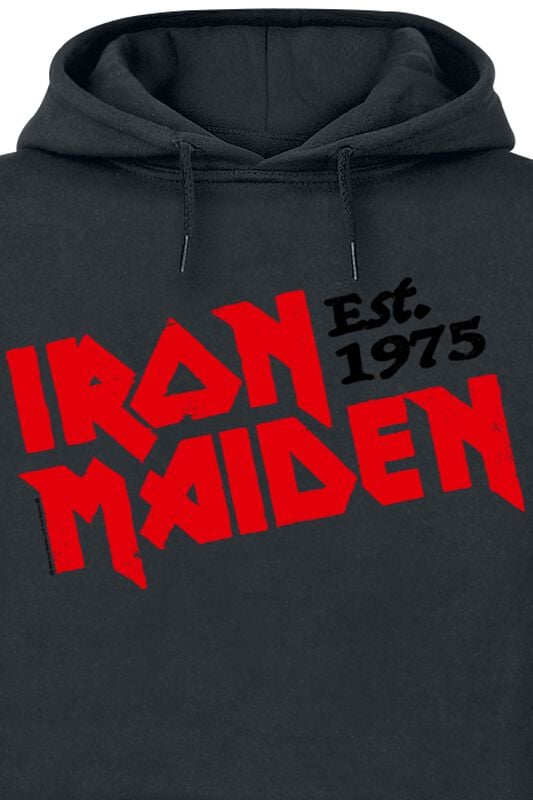 Gothicana By Emp "Est. 1975" Hoodie Black By Iron Maiden