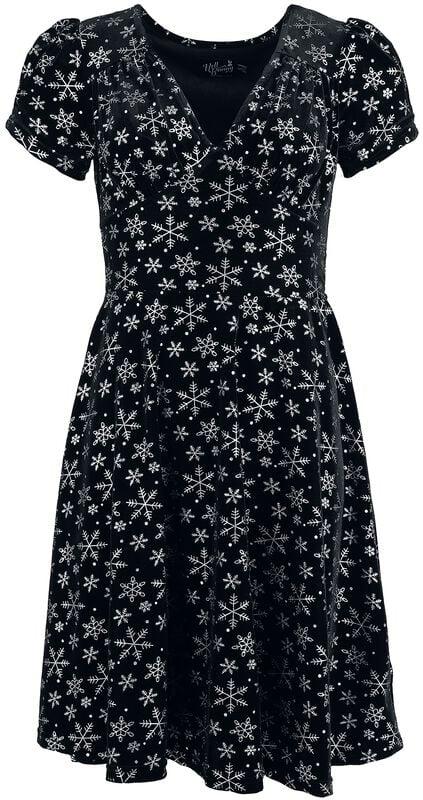 gothicana by emp "Eve Dress" Midi Dress black-white by Hell Bunny