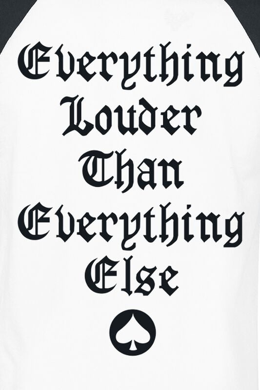 Gothicana By Emp "Everything Louder" T-Shirt White-black By Motörhead