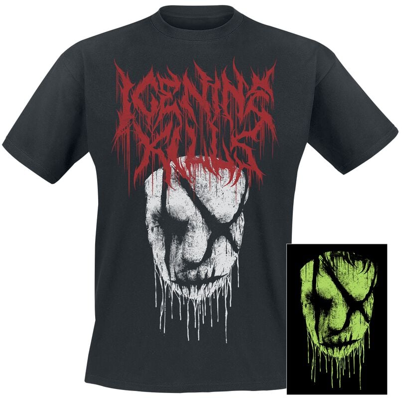 gothicana by emp "Face - Glow In The Dark" T-Shirt black by Ice Nine Kills