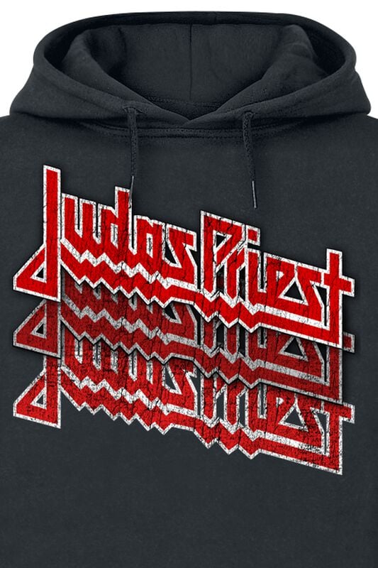 Gothicana By Emp "Fading Repeat Logo" Hoodie Black By Judas Priest