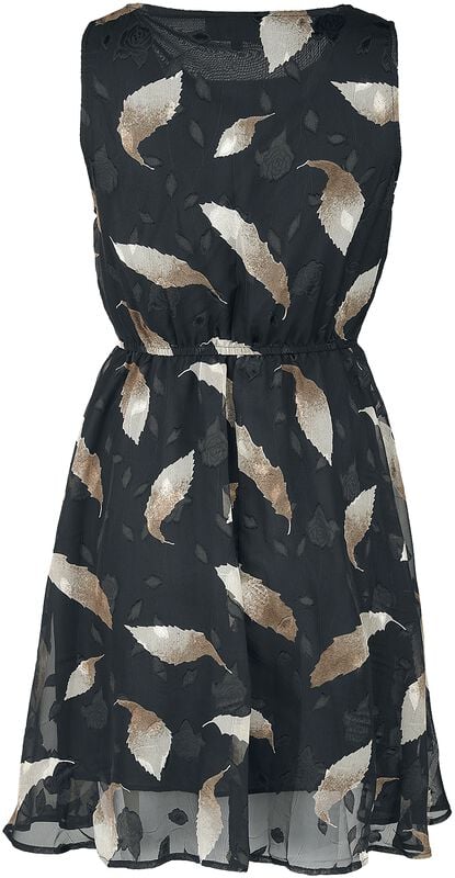 Gothicana By Emp "Fallen Leaves Dress" Mini Dress Multicolour By Innocent