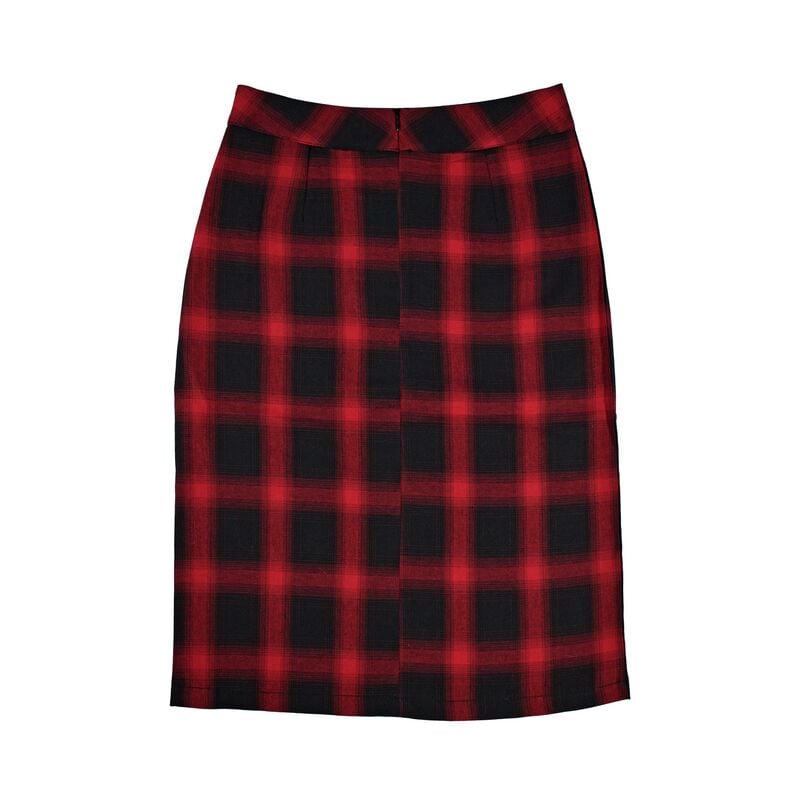 Gothicana By Emp "Farina" Midi Skirt Red-black By Forplay