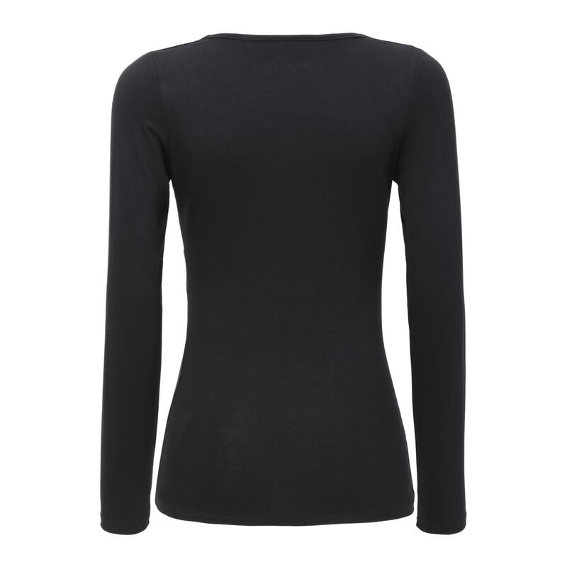 Gothicana By Emp "Fashion V-Top" Long-sleeve Shirt Black By Forplay