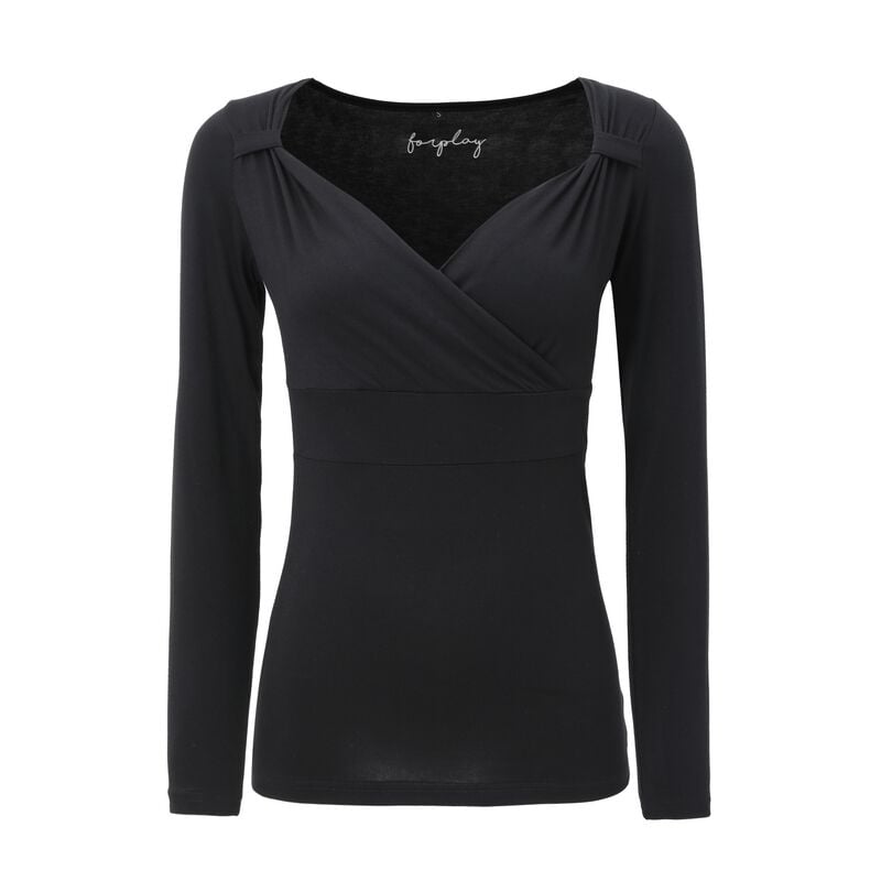 gothicana by emp "Fashion V-Top" Long-sleeve Shirt black by Forplay