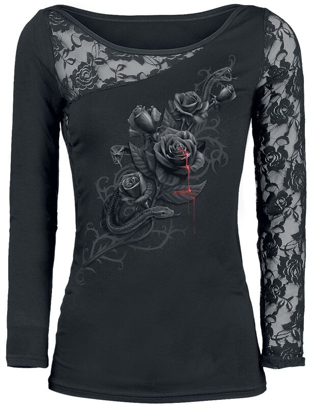 gothicana by emp "Fatal Attraction" Long-sleeve Shirt black by Spiral