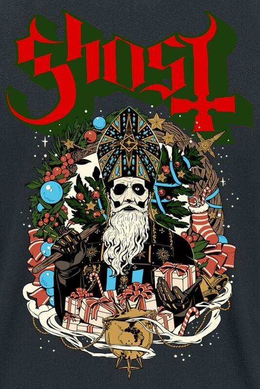 Gothicana By Emp "Father Christmas" T-Shirt Black By Ghost