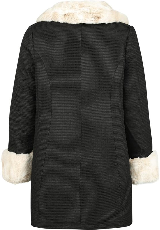 Gothicana By Emp "Faustine Coat" Coats Black-beige By Hell Bunny