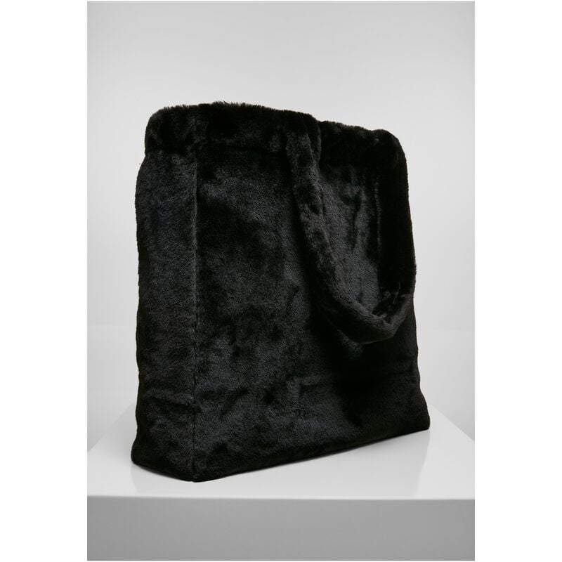 Gothicana By Emp "Faux Fur Tote Bag" Cloth Bag Black By Urban Classics