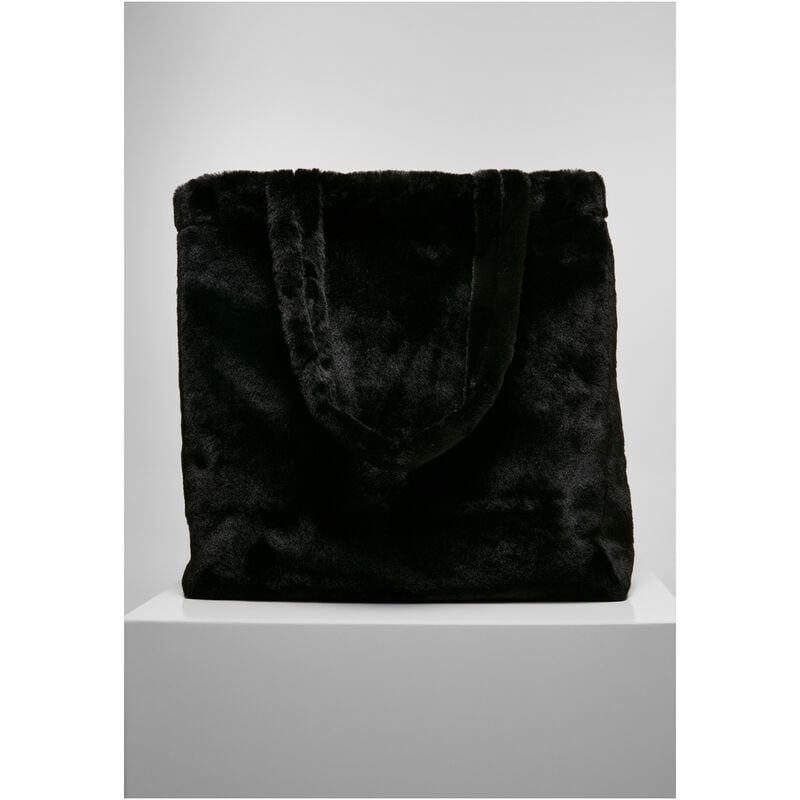 gothicana by emp "Faux Fur Tote Bag" Cloth Bag black by Urban Classics