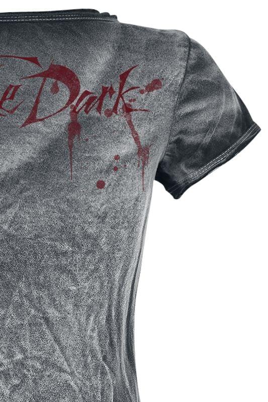 Gothicana By Emp "Fear Of The Dark Vintage" T-Shirt Black-used Look By Iron Maiden