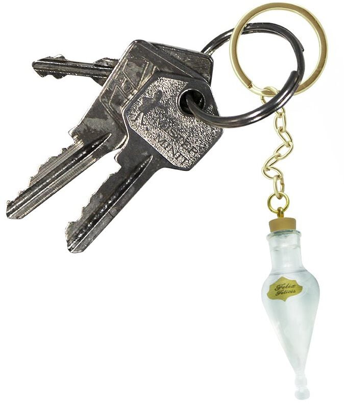 Gothicana By Emp "Felix Felicis" Keyring Pendant White-gold By Harry Potter