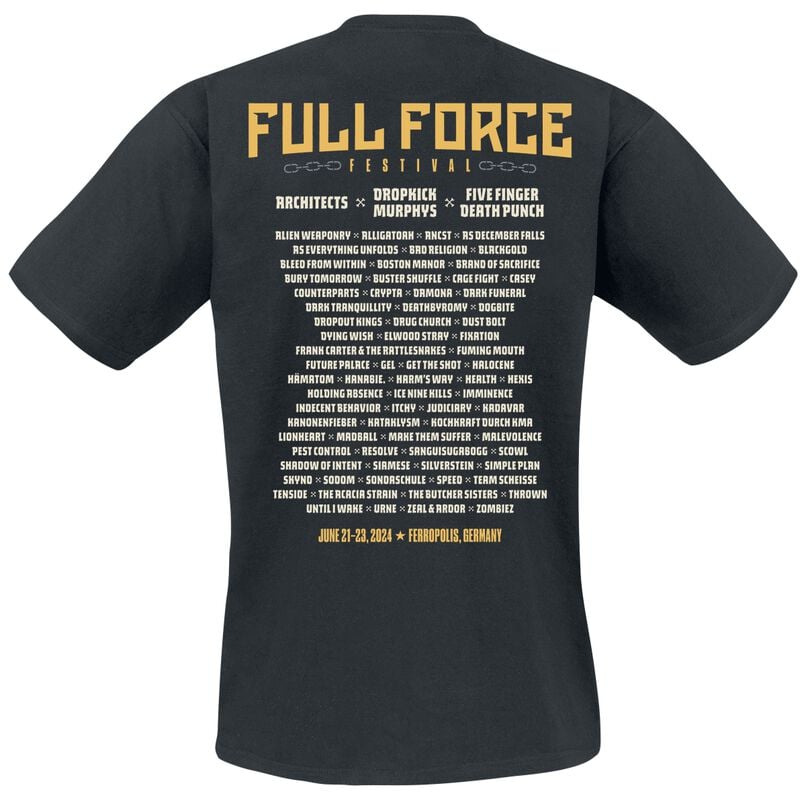 Gothicana By Emp "Ferropolis" T-Shirt Black By Full Force 2024