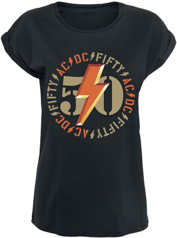 gothicana by emp "Fifty Bold Emblem" T-Shirt black by AC/DC