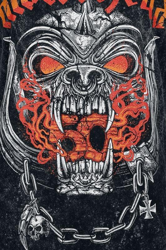 Gothicana By Emp "Flames Bull" T-Shirt Black By Motörhead