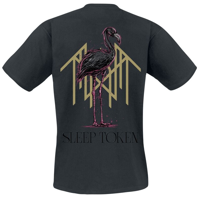 Gothicana By Emp "Flamingo - 3D Print" T-Shirt Black By Sleep Token
