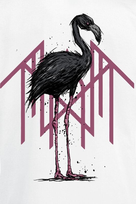 Gothicana By Emp "Flamingo" T-Shirt White By Sleep Token