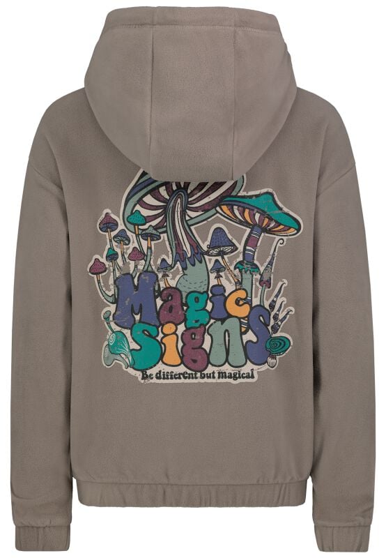 Gothicana By Emp "Fleece Hoodie" Hoodie Brown By Sublevel