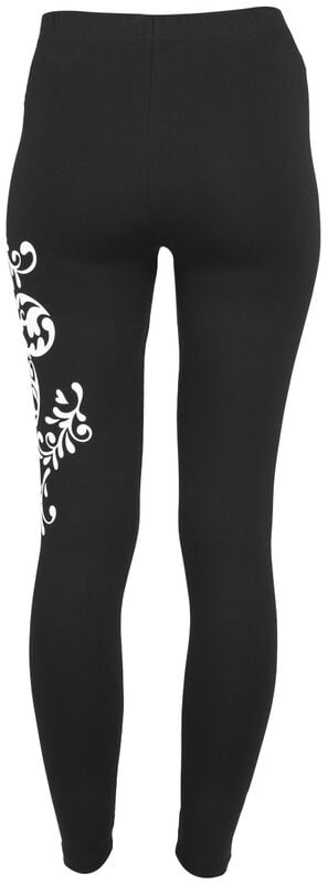 Gothicana By Emp "Floral Minnie" Leggings Black By Mickey Mouse