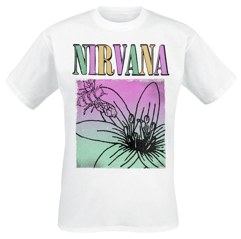 gothicana by emp "Flower Square" T-Shirt white by Nirvana