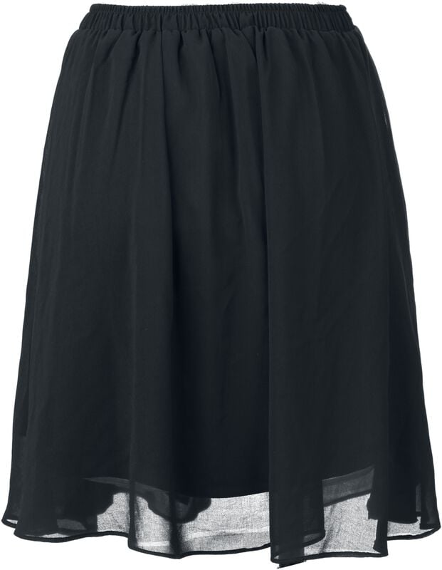 Gothicana By Emp "Flowing Chiffon Skirt" Mini Skirt Black By Forplay