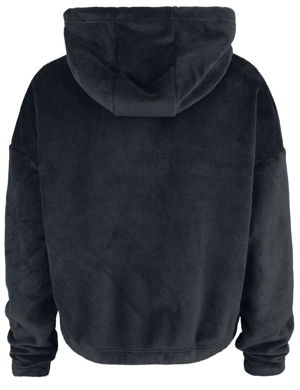 Gothicana By Emp "Fluffy Hoody Jacket" Hoodie Jacket Black By Black Premium By EMP
