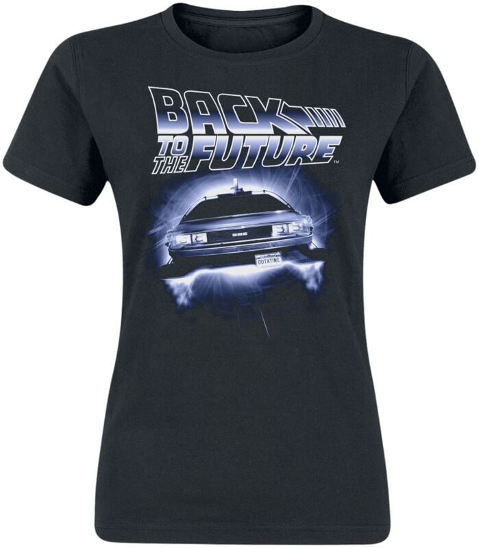 gothicana by emp "Flying Delorean" T-Shirt black by Back To The Future