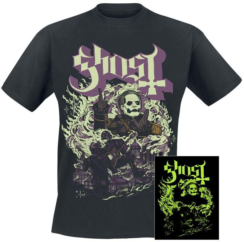 gothicana by emp "FOG YK - GITD" T-Shirt black by Ghost
