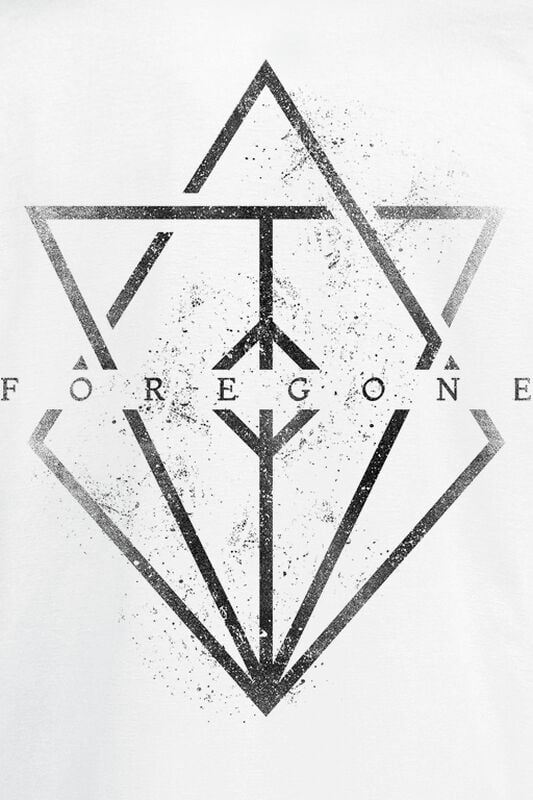 Gothicana By Emp "Foregone Distressed Logo" T-Shirt White By In Flames