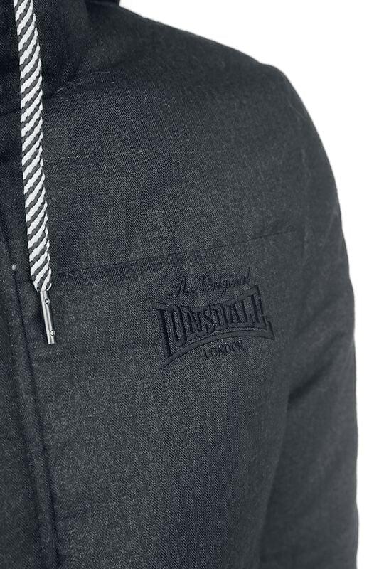 Gothicana By Emp "Fox Hill" Winter Jacket Anthracite By Lonsdale London