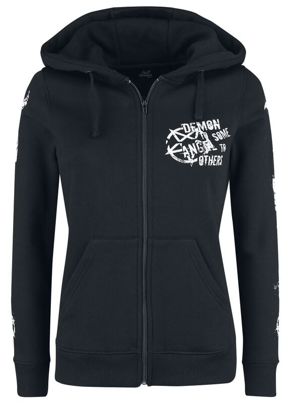 Gothicana By Emp "Freaking Out Loud" Hoodie Jacket Black By Gothicana By EMP
