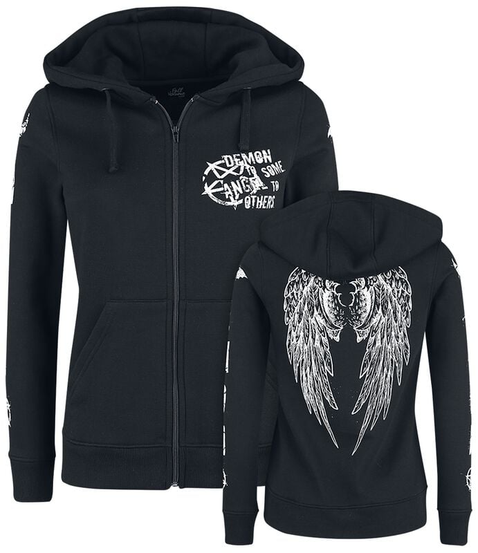 gothicana by emp "Freaking Out Loud" Hoodie Jacket black by Gothicana by EMP gothicana by emp "Freaking Out Loud" Hoodie Jacket black by Gothicana by EMP