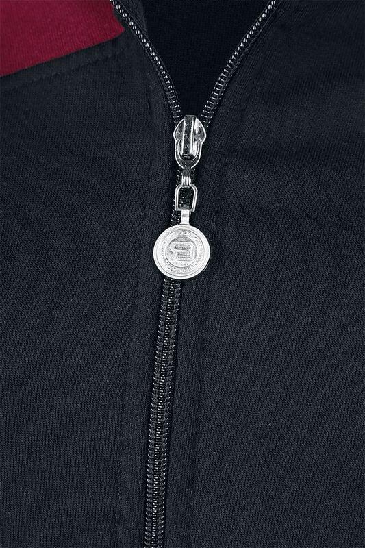 Gothicana By Emp "Freaking Out Loud" Hoodie Jacket Bordeaux-black By RED By EMP