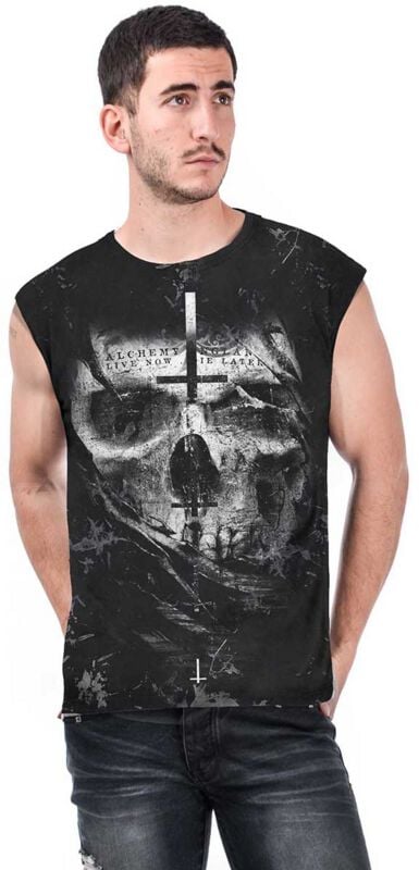 gothicana by emp "From the shadows - Men's Vest" Tanktop black by Alchemy England