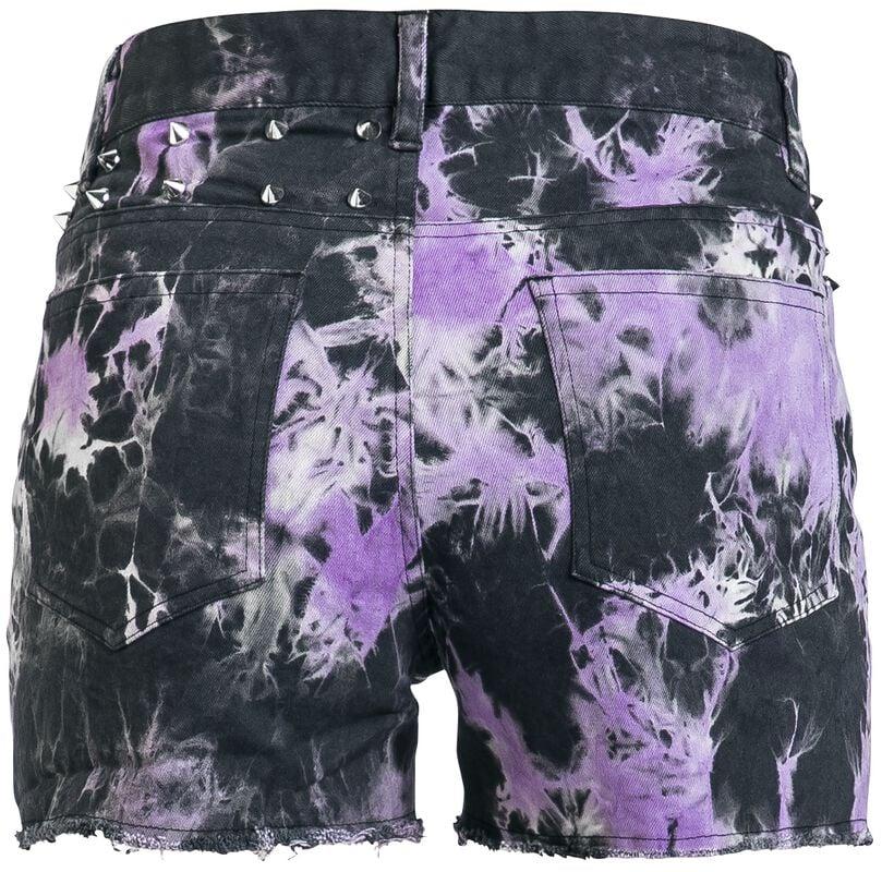 Gothicana By Emp "Gaia Shorts" Shorts Purple-black By Vixxsin
