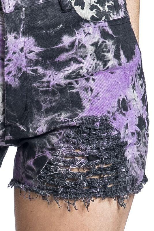 Gothicana By Emp "Gaia Shorts" Shorts Purple-black By Vixxsin