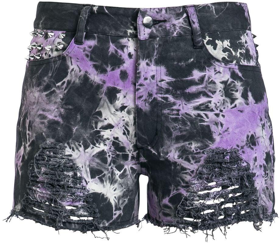gothicana by emp "Gaia Shorts" Shorts purple-black by Vixxsin