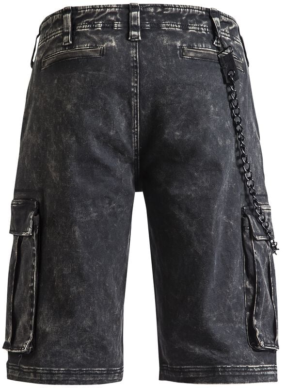 Gothicana By Emp "Garageland" Shorts Black By Rock Rebel By EMP