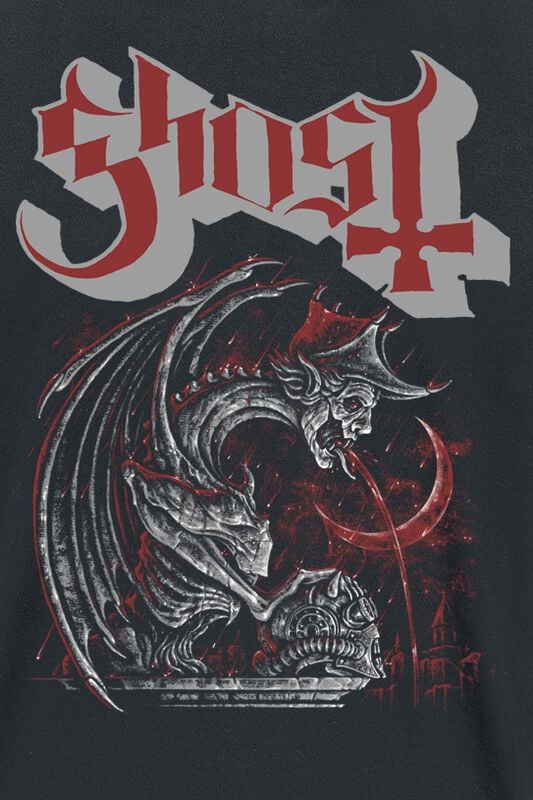 Gothicana By Emp "Gargoyle Emeritus" T-Shirt Black By Ghost