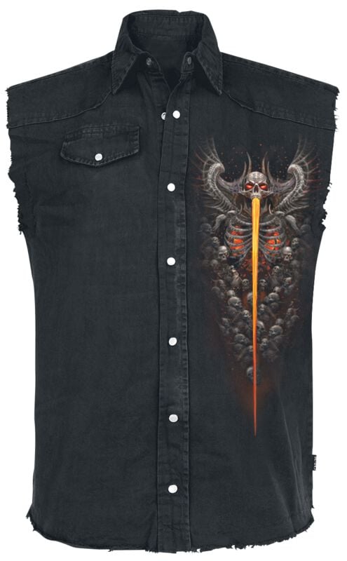 gothicana by emp "Gates Of Hell" Vest black by Spiral