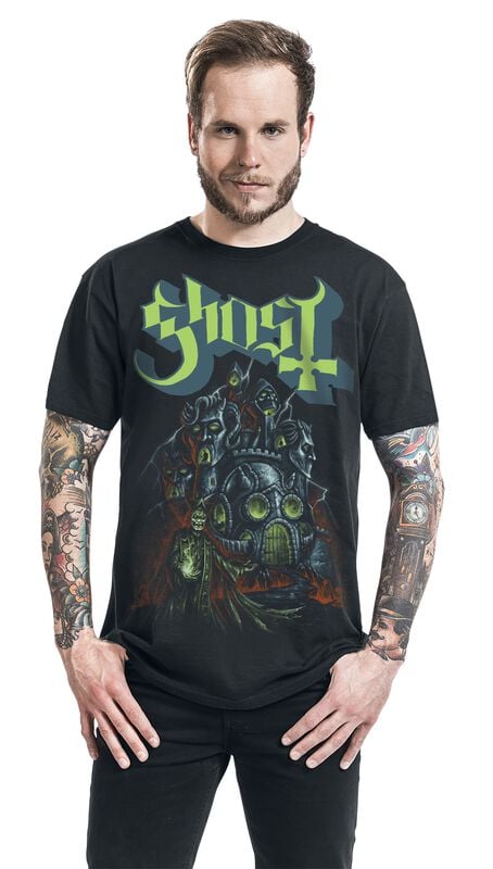Gothicana By Emp "Ghoul Castle" T-Shirt Black By Ghost